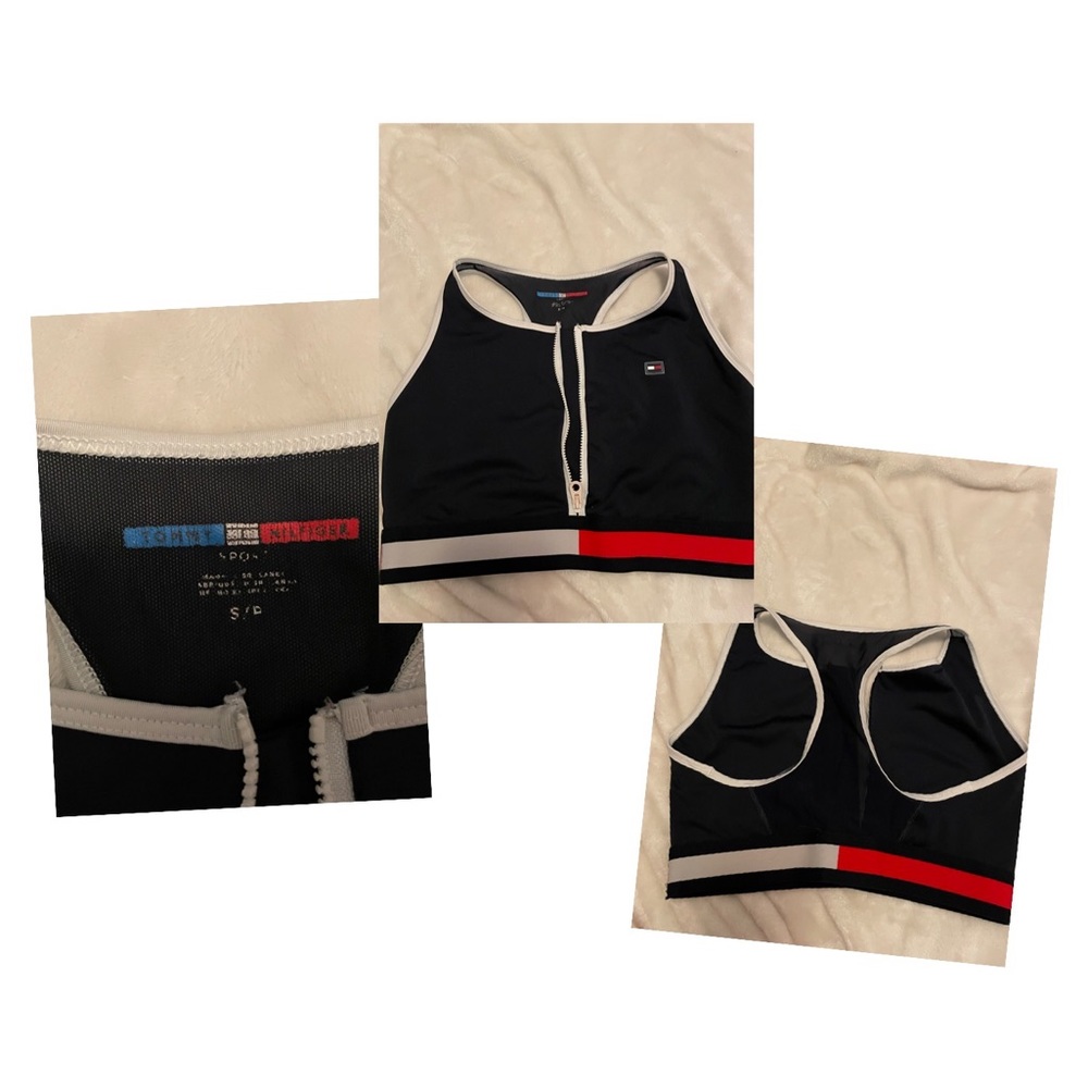 Zip up sports bra